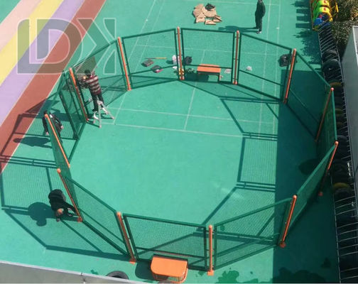 High Grade Metal Round Soccer Cage Mini Portable Circular Football Cage For Sale