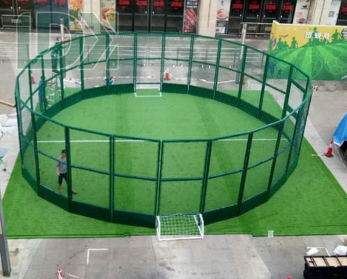 Customized Circular Soccer Cage Mini Football Cage Portable Round Football Pitch