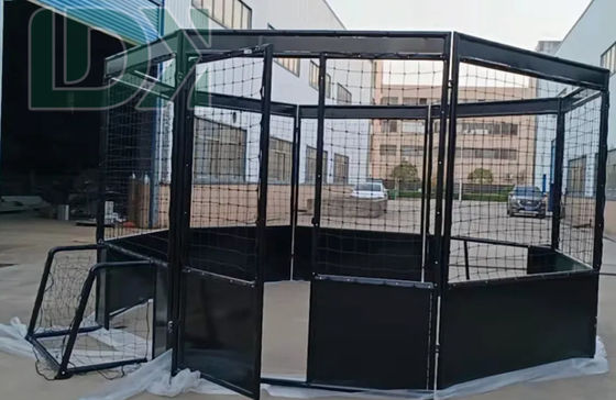Customized Circular Soccer Cage Mini Football Cage Portable Round Football Pitch