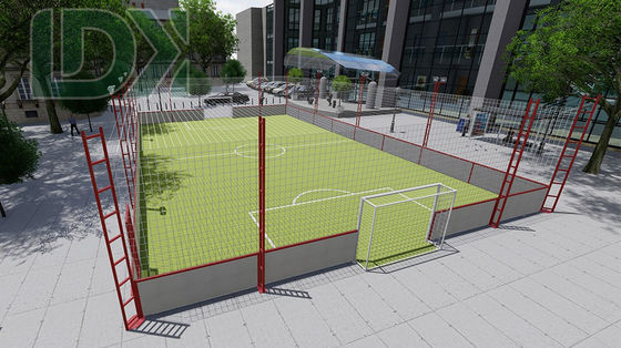 Soft Fence Soccer Cage Steel Street Football Field With Composite Board