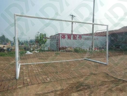 Customized Lightweight Soccer Goal Metal Football Goal With Nylon Nets Steel Post