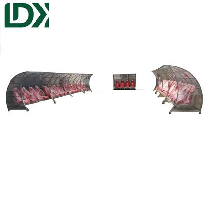 Aluminum Alloy Portable Soccer Pitch Team Shelter Soccer Training Equipment Substitute Bench