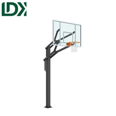 Height Adjustable Free Standing In-Ground Basketball Stand Buried Funds For Sale