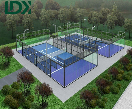 Durable Padel Field Set Paddles Balls Customized Modular Padel Tennis Padel