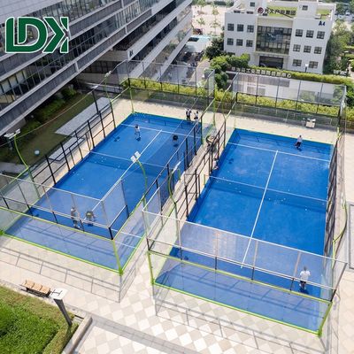 Lighting System Panoramic Paddle Tennis Court Paddle Ball Court With Custom Ceiling