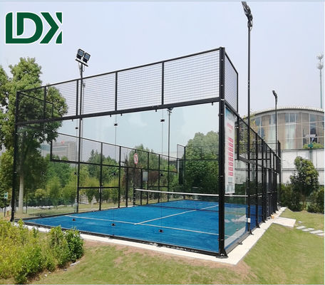 Lighting System Panoramic Paddle Tennis Court Paddle Ball Court With Custom Ceiling