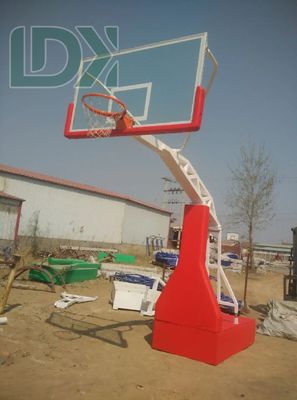 Moveable Traning Basketball Stand Customized Logo Hydraulic Basketball Hoop