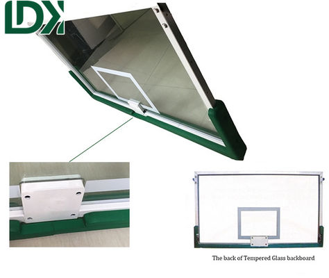 ISO9001 Anti Acid Movable Indoor Basketball Ring Hydraulic Miniature In Ground Hoop