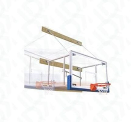 High Grade Wall Hung Basketball Hoop White Wall Mounted Basketball Rim Metal Hoop