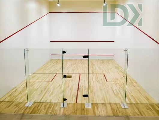 Indoor Hybrid Glass Squash Court Customized Squash Venue Multicolor Squash