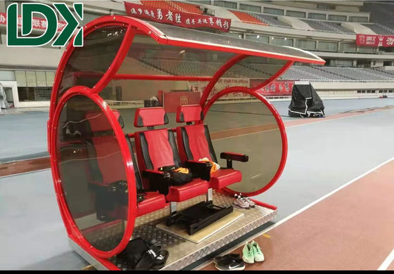 Premium Soccer Substitute Bench Seats UV Resistant Polycarbonate Football Chairs