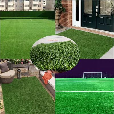 LDK Sports Equipment 40mm Landscaping Football Pitch Synthetic Turf Lawn Grass Carpet For Soccer Field 180 Stitches/Meter