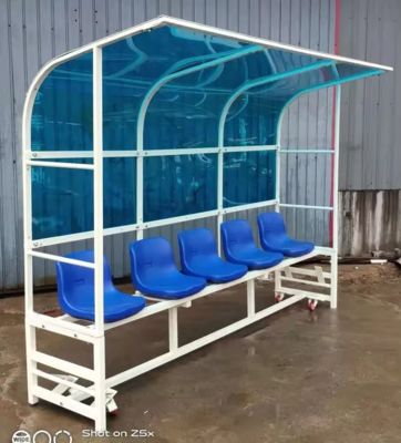 Customized Colors Portable Football Stadium 8 Seats VIP Seats Soccer Dugout Team Shelter