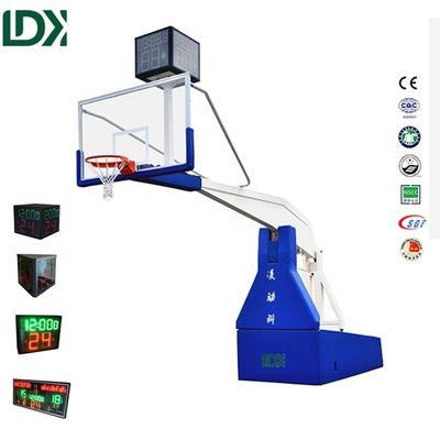 FIBA Professional Basketball Hoop Electric Hydraulic Basketball Stand  Equipment For Sale
