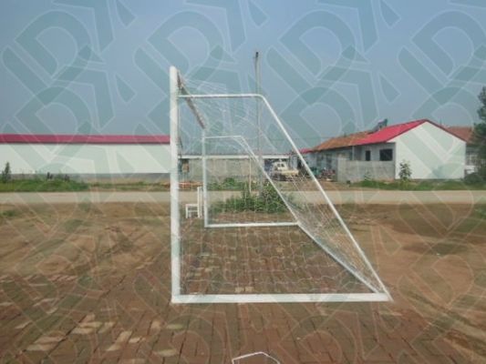 Customized Lightweight Soccer Goal Metal Football Goal With Nylon Nets Steel Post