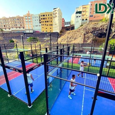 CE Soccer Field Cage Padel Court Sport Football Padbol Court With Tempered Glass