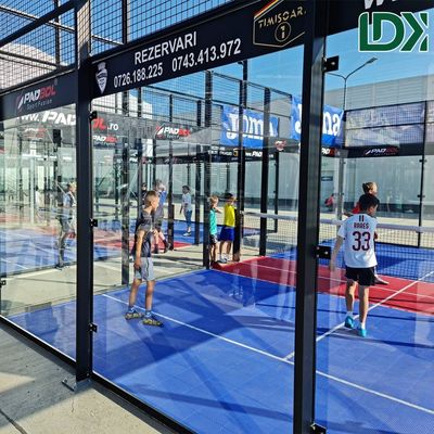 CE Soccer Field Cage Padel Court Sport Football Padbol Court With Tempered Glass