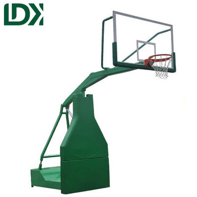 Green Outdoor Permanent Basketball Hoop Professional Basketball Stand Basketball Rim Portable