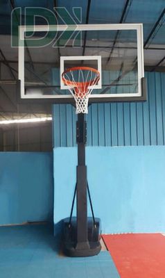 Fixed-Height Basketball Hoop Durable Basketball Stand Black Basketball Goal For Sales