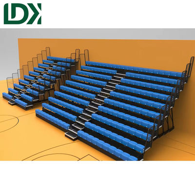 LDK Modular Retractable Grandstand System Steel Stadium Seating For Soccer Fields Arenas