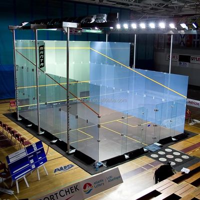 Πυρήνα εσωτερικής αυλής Squash με λάμπες γυαλί πίσω τοίχος Εφοδιασμοί αυλής Squash σε μπλε ή προσαρμοσμένο σχεδιασμό