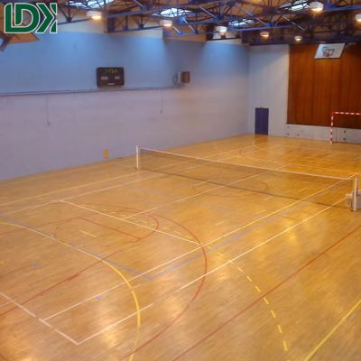 Professional FIBA Basketball Court Hard Maple Sports Wooden Floor Fixed Floating Indoor Multifunctional Solid Wooden Flooring