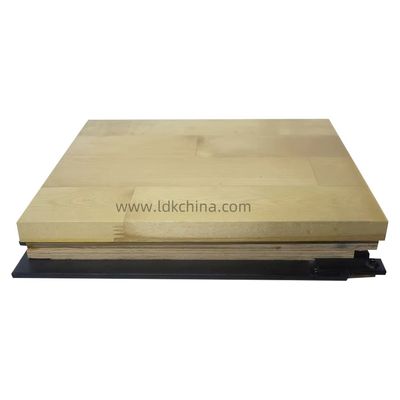 China Supplier Assembled Wooden Basketball Court Portable Solid Basketball Badminton Indoor Full System Sports Wood Floor