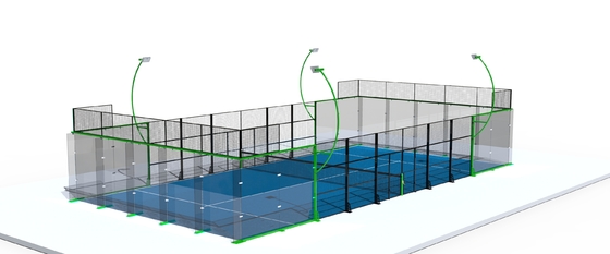 Elite Glass Walled Padel Court System Custom Professional Sports Solution