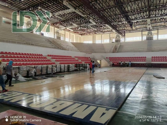 FIBA Homologué Basketball Plancher En Bois FIBA Sol En Bois De Haute Qualité