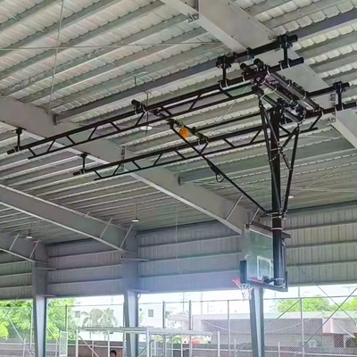 Professional Standard Indoor Ceiling Mount Suspended Basketball Backboard goal Hoop System