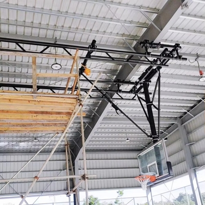 Professional Standard Indoor Ceiling Mount Suspended Basketball Backboard goal Hoop System