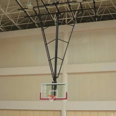 Professional Standard Indoor Ceiling Mount Suspended Basketball Backboard goal Hoop System