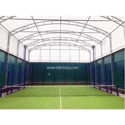 Outdoor Waterproof Padel Tennis Court Canopy Sport Padel Court Roof Cover Padel Tennis Court