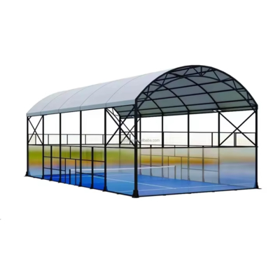 Outdoor Waterproof Padel Tennis Court Canopy Sport Padel Court Roof Cover Padel Tennis Court
